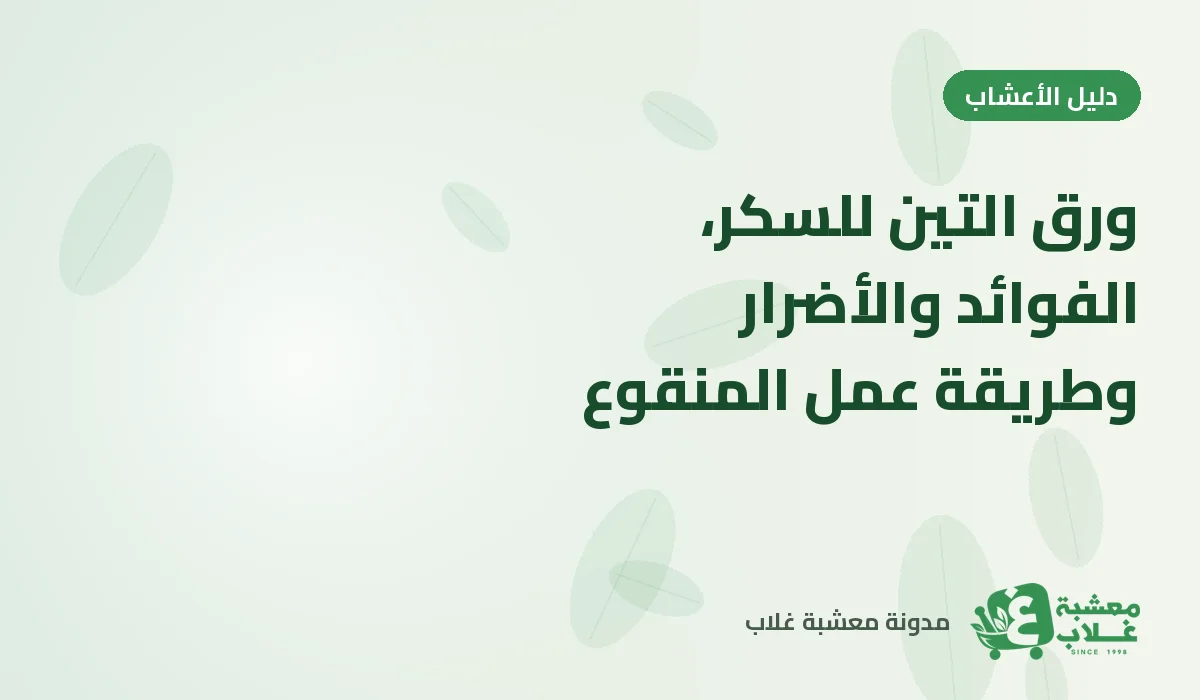 ورق التين للسكر: الفوائد والأضرار وطريقة عمل المنقوع